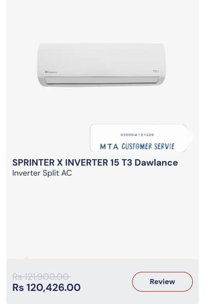 brand new inverter AC 1,2 or 1.5 available
