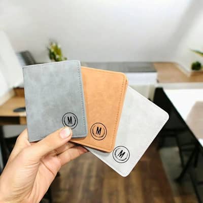 Men's Slim Leather Bi -Fold wallet,  Pocket friendly size. .