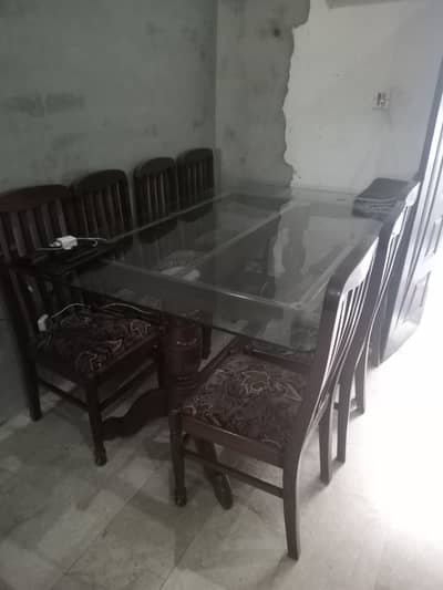Dining table with 8 chairs