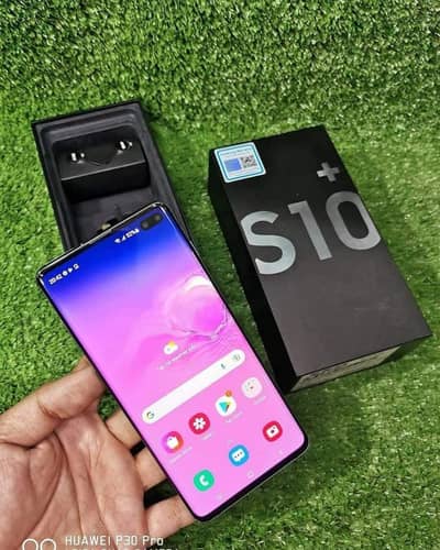 Galaxy S10 Plus 12 GB RAM 256 GB memory PTA approved. 0325=3982=953