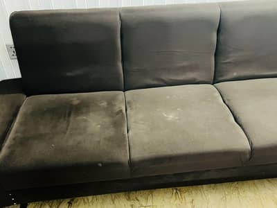 sofa cam bad full size brown color