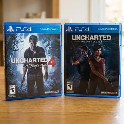 Ps4 UNCHARTED 4 & 5 CDS USED - THE THEIF'S END - THE LOST LEGACY