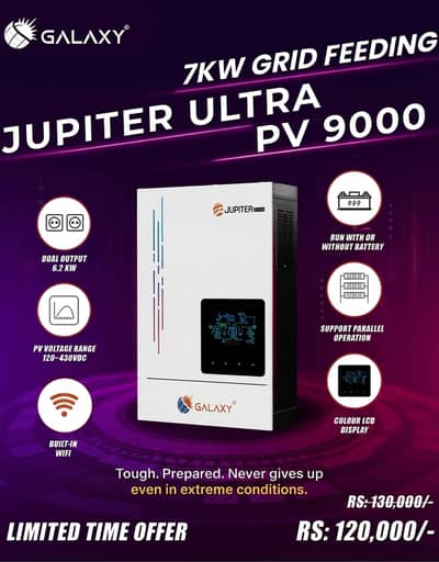 Galaxy JUPITER ULTRA PV9000 6.2kW Voltronic Base Hybrid Solar Inverter