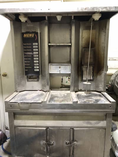 Shawarma counter pure steel