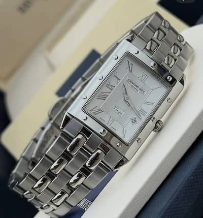 Raymond weil tango tank swiss watch men 