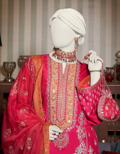 pink dress - junaid jamshed J.