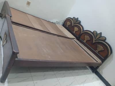 2 single bad set good condition wooden material