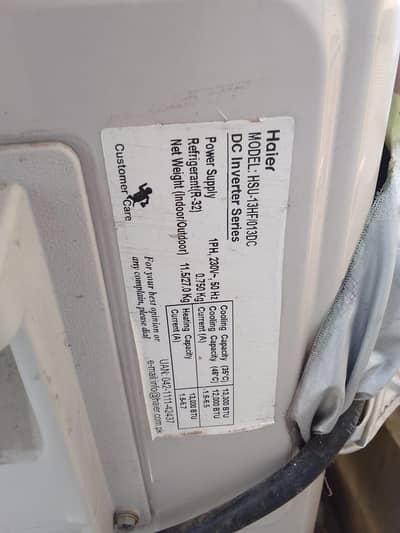 Haier 1-Ton Air conditioner Urgent Sale