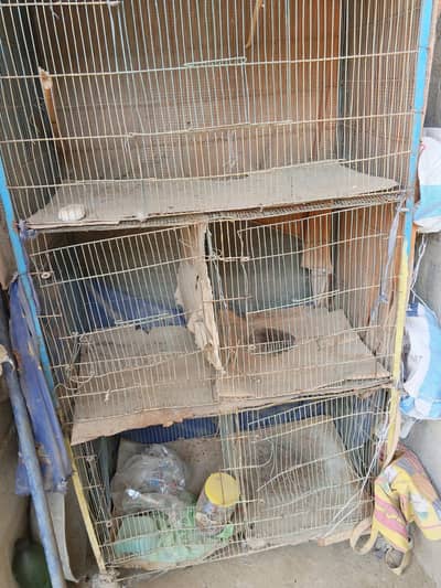 Teen khane wala pinjra hai bilkul sahi salamat