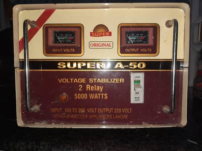 5000 Watt Voltage Stabilizer A-50 (Original, Heavy Duty)