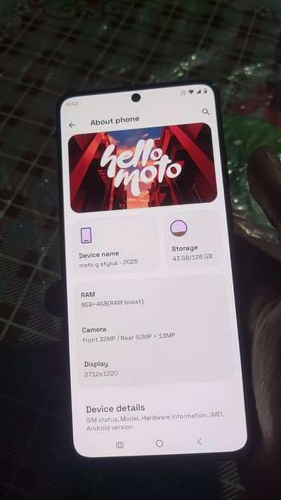 Motorola G Stylus 5g 2025 non ATA