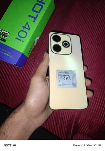 Infinix Hot 40i 16GB RAM (8+8) 128GB PTA Approved 10/10 Cond