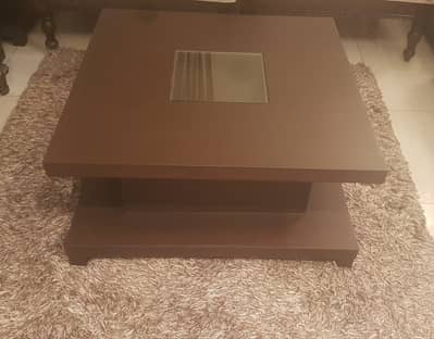 Centre table with 2 side tables
