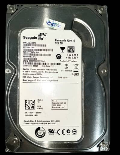 Seagate 320GB Desktop Hard Drive (Excellent Condition)