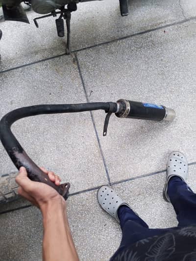 yamaha ybr 125g exhaust with bend pipe
