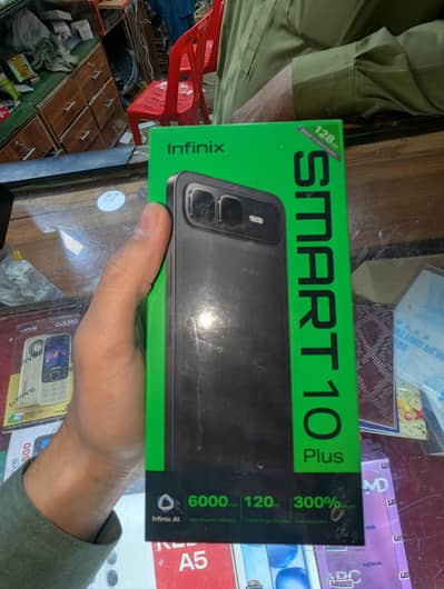 Infinix Smart 10 Plus -boxpack- 6000mAh Battery & 120Hz Display