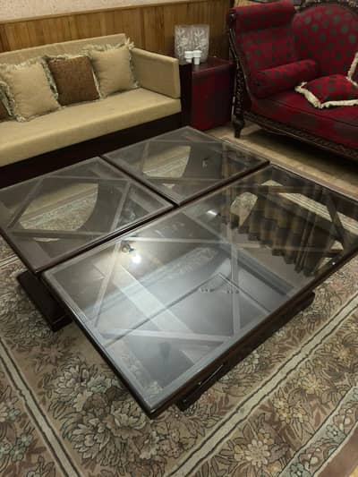 3 tables shisham wood