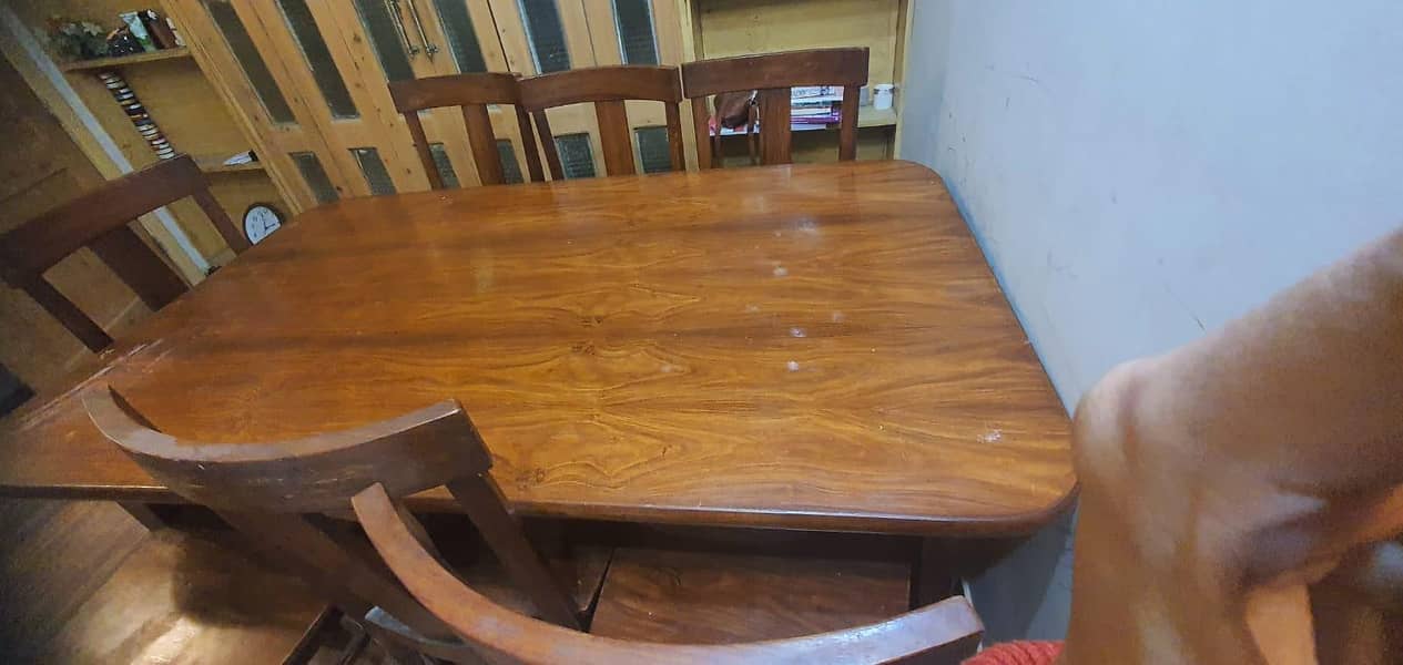 Solid Oak Dining Table Set for 8 – Durable & Well-Maintained 2