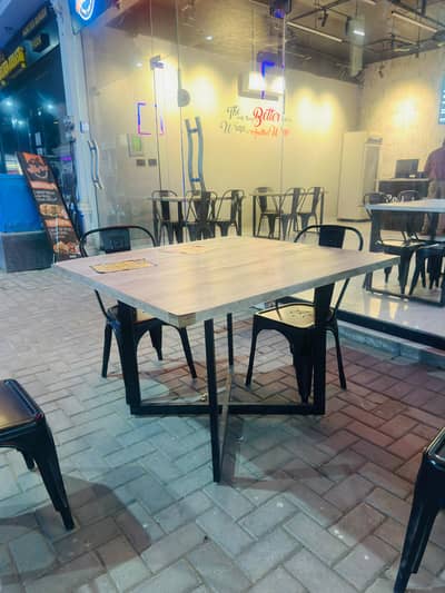 Restaurant tables and chairs
