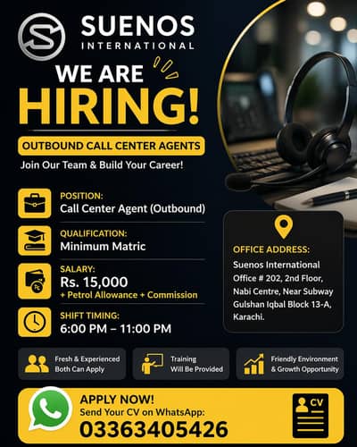 Hiring Call Center Agent's