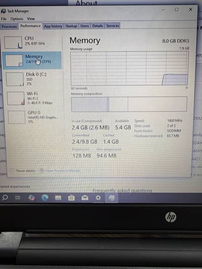 Hp 350 G1 | Ci5-4Th Gen | 8gb-240gb
