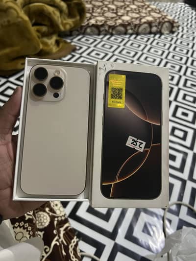 iPhone 16 pro 256 pta approved with box