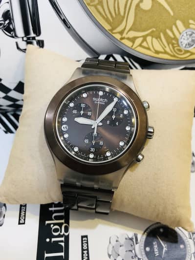 SWATCH SWISS MADE-GOOD CONDITION WATCH-CHRONOGRAPH-SEIKO CITIZEN CASIO