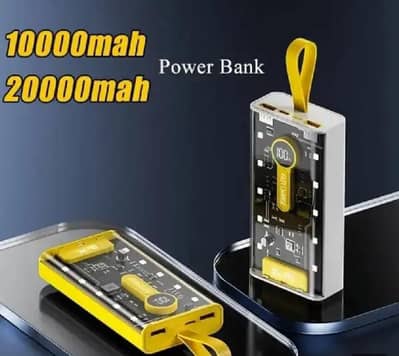 66W Transparent Fast Charging Power Bank