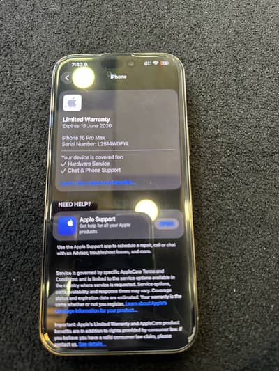 iPhone 16 Pro Max PTA Approved 256GB – 91% Battery, 10/10 Condition