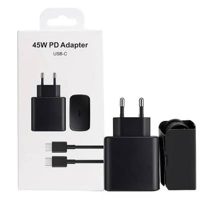 45w Fast Charger Android PD Charger Black & White