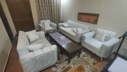 7 Seater Comfy Sofa Set with wooden tables