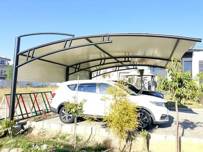 Pole parking shade in Pakistan , Canopy shade, Wall mounted Garage