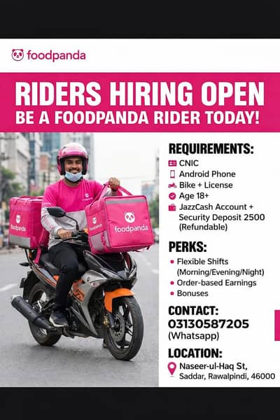Foodpanda Rider Jobs