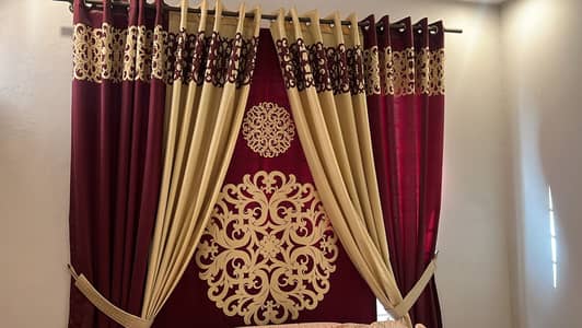 Curtains with blind