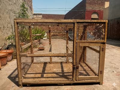 Wooden cage, Suitable for pigeons, chickens, parrots, or small pets
