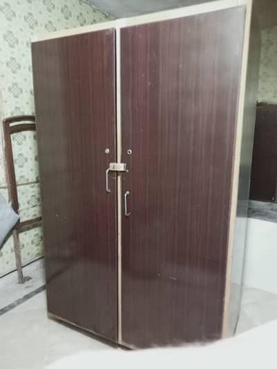 wooden wardrobe 2 door