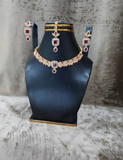 3 Jewelry set Earing,Ring, Necklace, Ring Very Unique 1k Gold