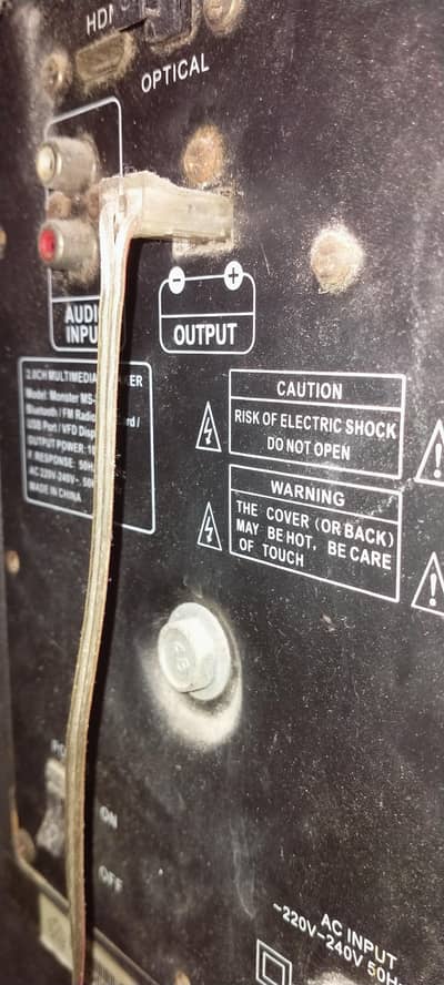 Two Tower Speaker Home theatre system  220 volt