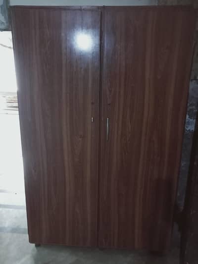 Wooden wardrobe 2 door almari