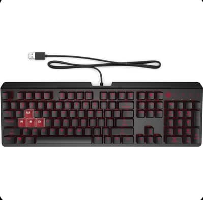 HP Omen Encoder Mechanical Gaming Keyboard Cherry MX Red switches.
