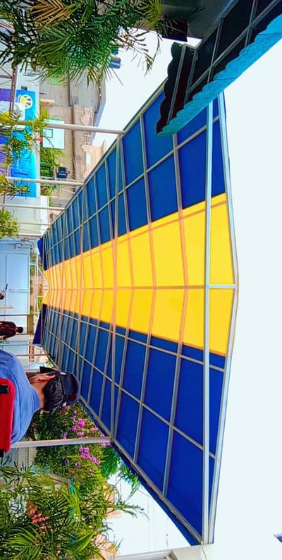 Best pvc tensile shade, Porch shade, Wall mount, Pool shade, Car park