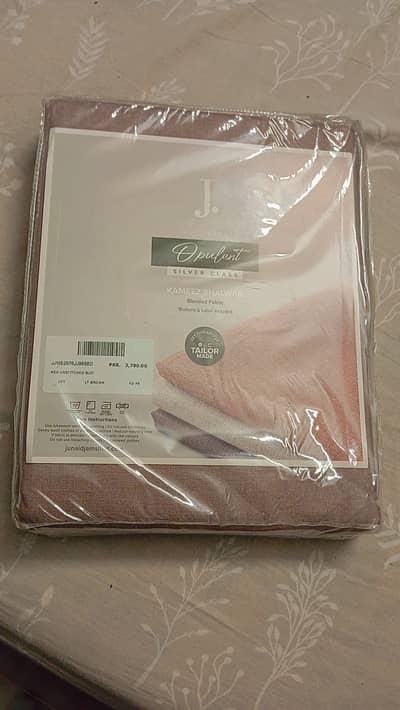 J. Junaid Jamshed opulent (silver class) kameez shalwar unstitched men