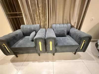 Royal navy blue sofa