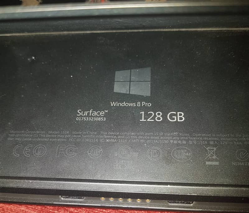 Windows 8 Pro Surface 1