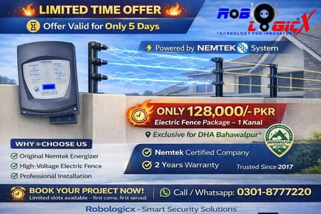 Electric fence For 1 kanal by Robologicx,- since 2017