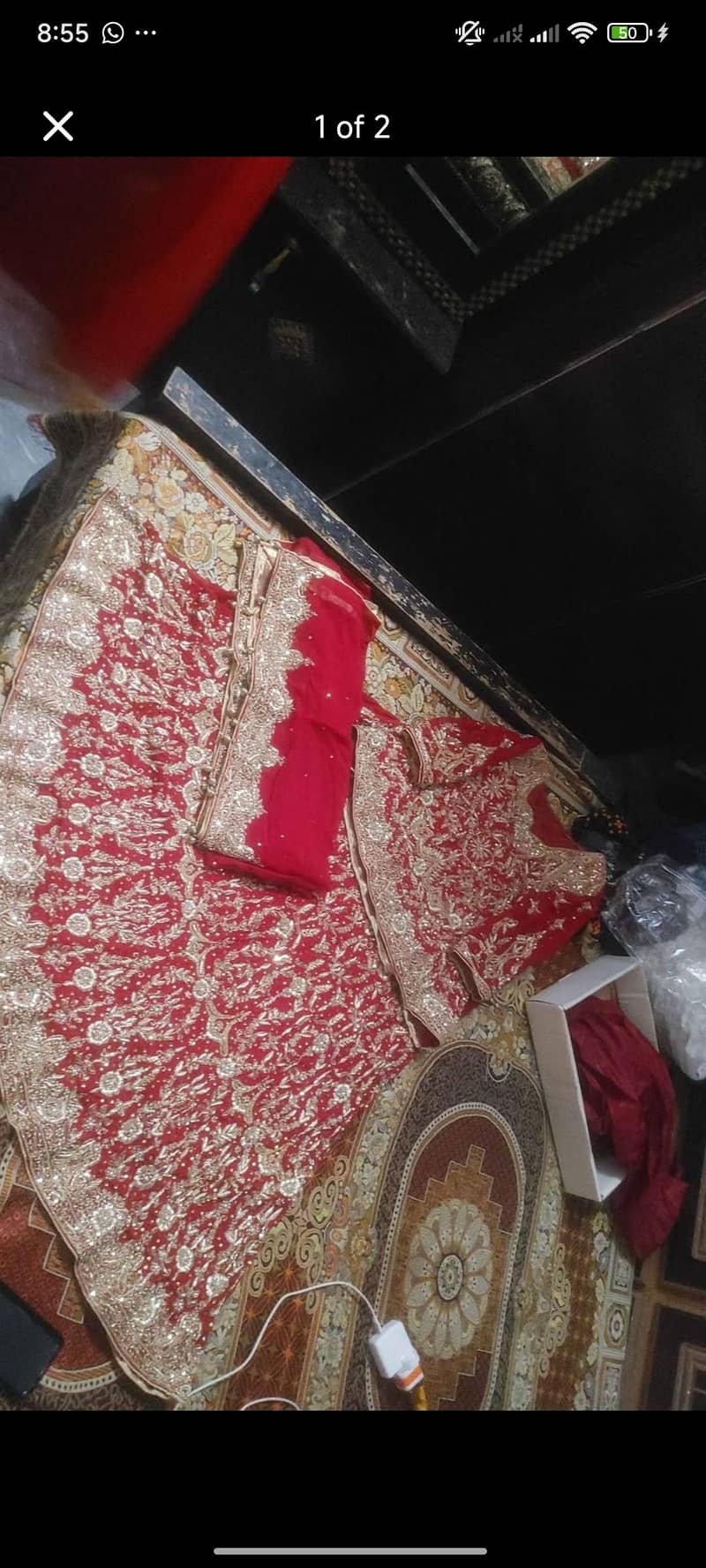 کورے ٹبکی اٹالیئن ایمبرائیڈری برائیڈل لہنگا برائے فروخت 0