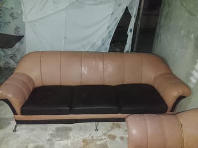 7 Seater leather sofa set