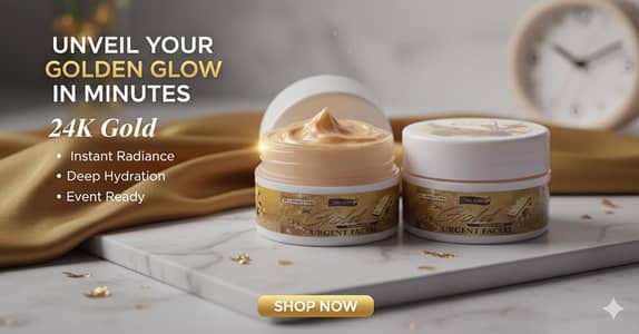 24k gold Ungreat facial inside whitening glow