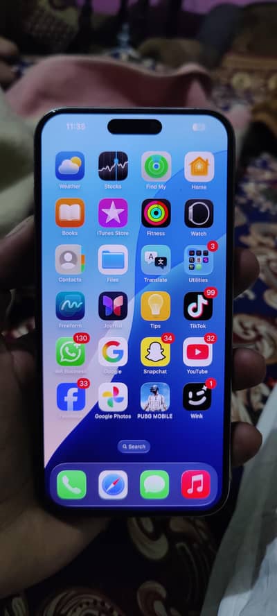 15 pro max 256GB physical+Esim Factory unlocked Box Cable original