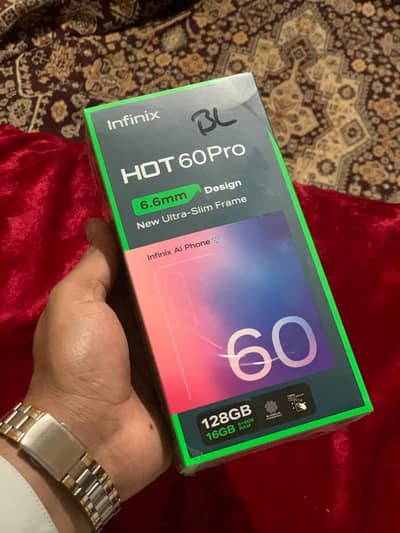 Infinix hot 60pro box pack non active 8+8 128GB in display finger Infinix hot 60pro box pack non active 8+8 128GB in display finger